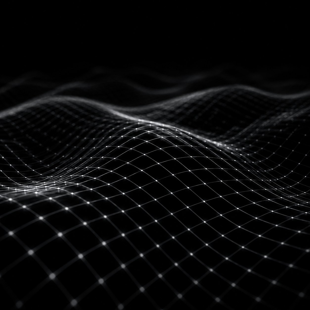 Abstract wireframe terrain