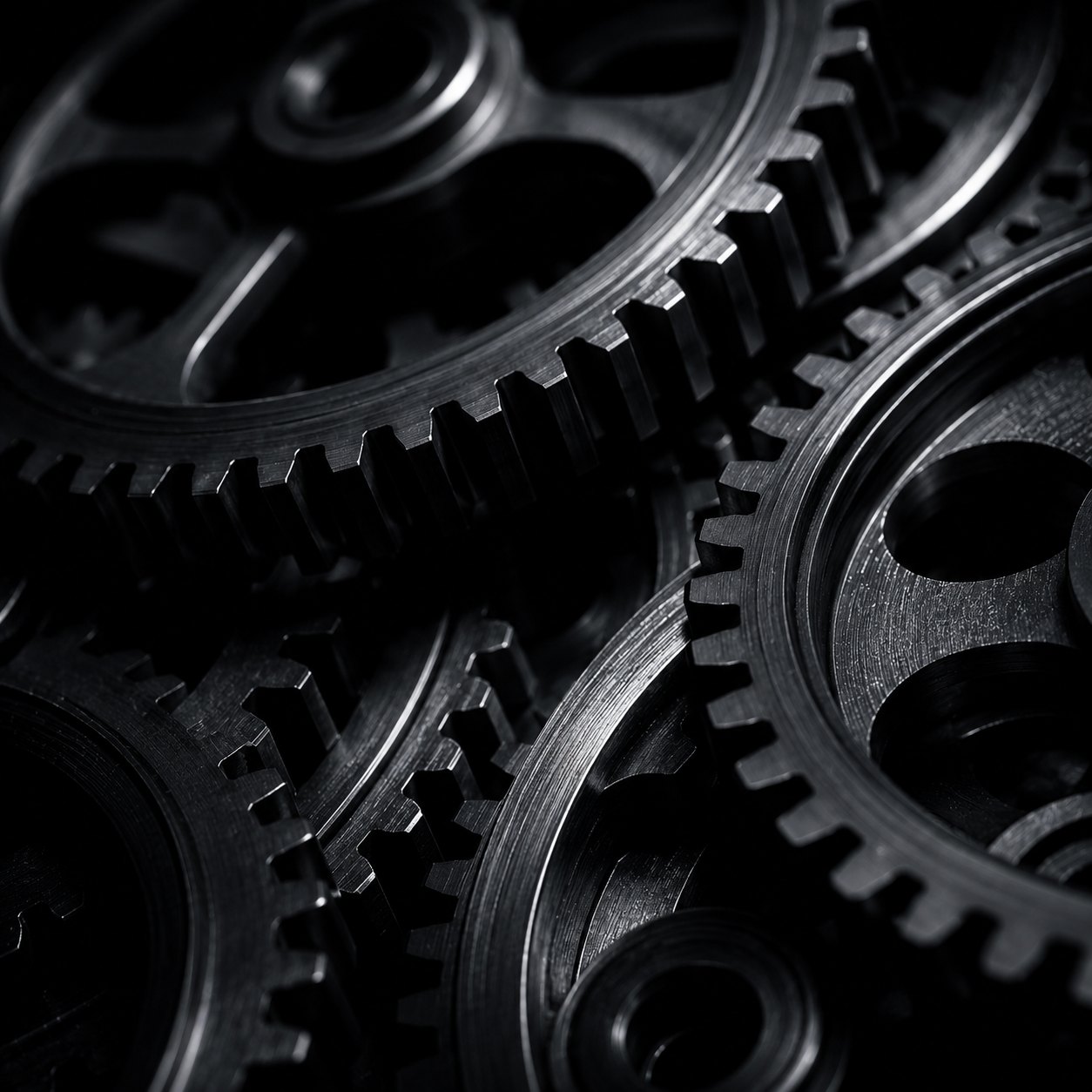Machined steel gears